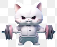 PNG  Lifting weight sports human cute. AI generated Image by rawpixel.