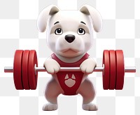 PNG  Lifting weight sports dog fitness. AI generated Image by rawpixel.