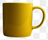 PNG Mug yellow drink cup. AI generated Image by rawpixel.