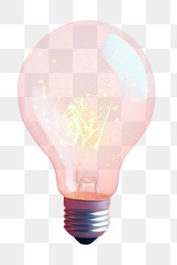 PNG Light bulb lightbulb illuminated electricity. AI generated Image by rawpixel.