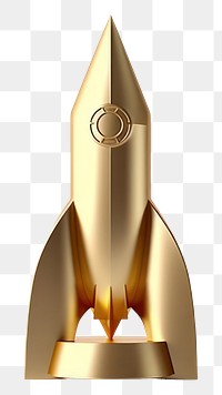 PNG  Rocketman icon golden Trophy missile. AI generated Image by rawpixel.
