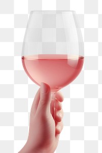 PNG Hand holding a wine glass drink refreshment drinkware. AI generated Image by rawpixel.