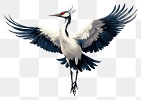 PNG Kung fu crane drawing animal stork AI generated Image by rawpixel