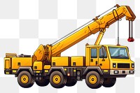 PNG Toy crane vehicle  white background construction. AI generated Image by rawpixel.
