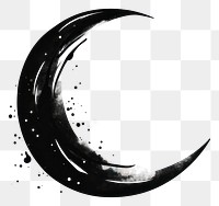 PNG Moon stroke shape outline night white background electronics
