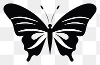 PNG Butterfly shape silhouette animal white. AI generated Image by rawpixel.