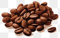 PNG Brown coffee beans food white background chandelier. AI generated Image by rawpixel.