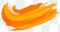 PNG Vibrant orange ink brush shape stroke backgrounds white background splattered. AI generated Image by rawpixel.