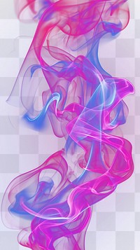 PNG Neon smoke objects pattern purple illuminated. 