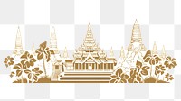 PNG Thailand architecture building drawing. AI generated Image by rawpixel.