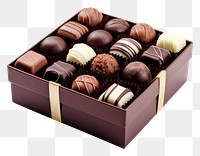 PNG  Chocolate dessert food box. AI generated Image by rawpixel.