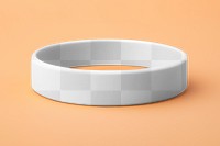 Wrist band accessory png mockup, transparent design