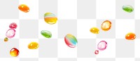 PNG  Candies jewelry bubble white background