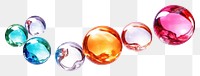 PNG Colorful circle crystal balls gemstone jewelry sphere. AI generated Image by rawpixel.