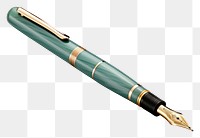 PNG  Fountain pen white background paper green. AI generated Image by rawpixel.