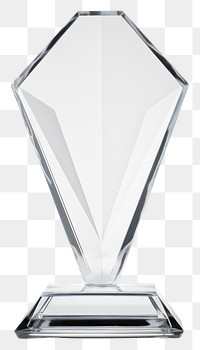 PNG  Trophy simplicity stemware crystal. AI generated Image by rawpixel.