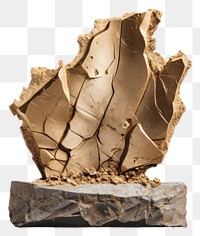 PNG  Mockup RIPPED CARDBOARD trophy mineral rock. AI generated Image by rawpixel.