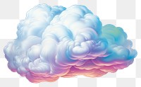 PNG Cloud sky art white background. AI generated Image by rawpixel.
