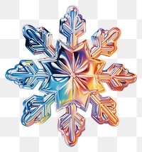 PNG Snowflake art celebration creativity. AI generated Image by rawpixel.