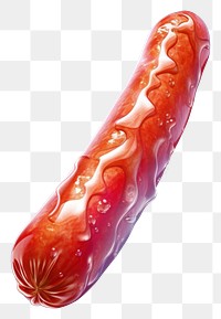 PNG Sausage red bratwurst kielbasa. AI generated Image by rawpixel.