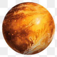 PNG Venus planet astronomy nature space. AI generated Image by rawpixel.