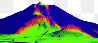PNG  Mountain landscape outdoors volcano. AI generated Image by rawpixel.