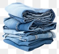 PNG Blue jeans denim white background clothing. 