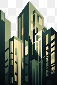 PNG  Building architecture metropolis city. AI generated Image by rawpixel.