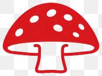 PNG Mushroom agaric fungus toadstool. AI generated Image by rawpixel.