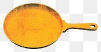 PNG Cooking pan yellow racket blue. 