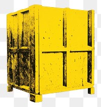 PNG Crate box yellow architecture rectangle. AI generated Image by rawpixel.