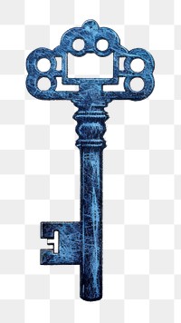 Key symbol blue protection. AI generated Image by rawpixel.