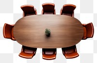 PNG  Oval round table chair furniture arrangement. AI generated Image by rawpixel.