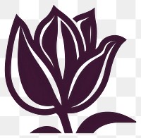 PNG Tulip plant leaf logo. AI generated Image by rawpixel.