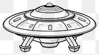 PNG  Ufo sketch drawing architecture. AI generated Image by rawpixel.