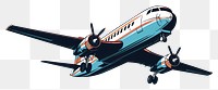 PNG  Airplane aircraft airliner vehicle. AI generated Image by rawpixel.