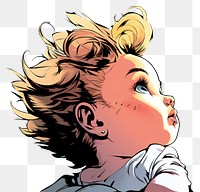 PNG  Baby comics anime publication. AI generated Image by rawpixel.