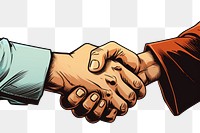 PNG  Handshake agreement greeting success. AI generated Image by rawpixel.