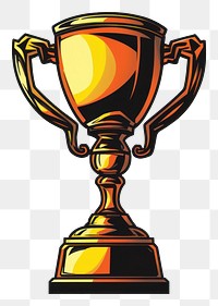 PNG  Trophy achievement illuminated technology. AI generated Image by rawpixel.