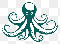 PNG Sillouette octopus animal invertebrate cephalopod. AI generated Image by rawpixel.