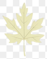 PNG Leaf plant symbol maple. AI generated Image by rawpixel.