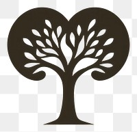 PNG Tree in heart logo illustrated outdoors. AI generated Image by rawpixel.
