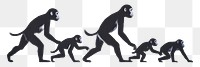 PNG Troop of monkeys wildlife animal mammal. AI generated Image by rawpixel.