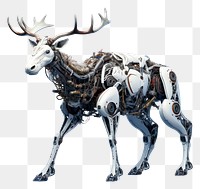 PNG Cyborg reindeer wildlife animal mammal. AI generated Image by rawpixel.