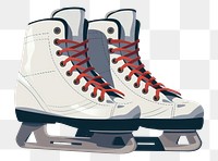 PNG A skate with laces shoe footwear shoelace. AI generated Image by rawpixel.
