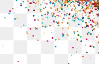 PNG Confetti backgrounds white background celebration. AI generated Image by rawpixel.