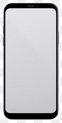 PNG  A blank screen smartphone for mock up white background portability electronics. AI generated Image by rawpixel.