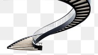 PNG A staircase architecture handrail building. AI generated Image by rawpixel.