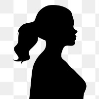 PNG Backlighting silhouette monochrome hairstyle. AI generated Image by rawpixel.