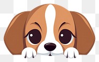 PNG Beagle beagle cartoon animal. AI generated Image by rawpixel.